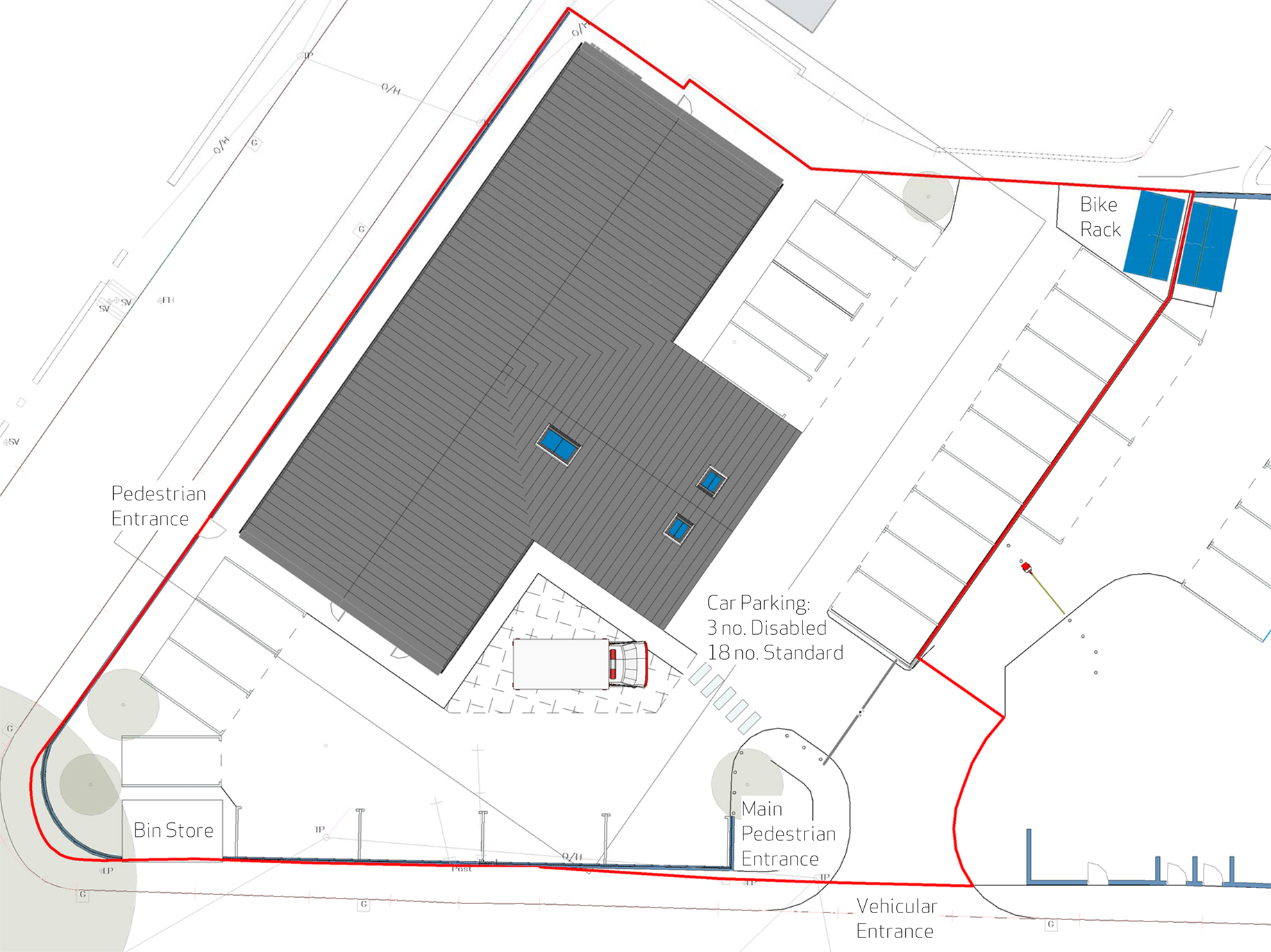 Primary Care Health Centre, Llanbradach, Wales - Site Plan