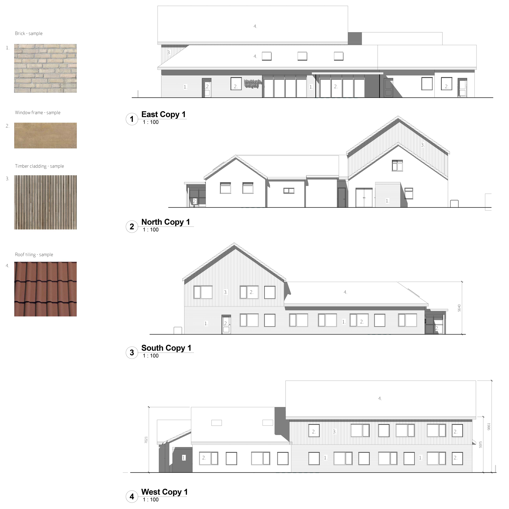 North Cornelly Surgery, Wales - Elevations