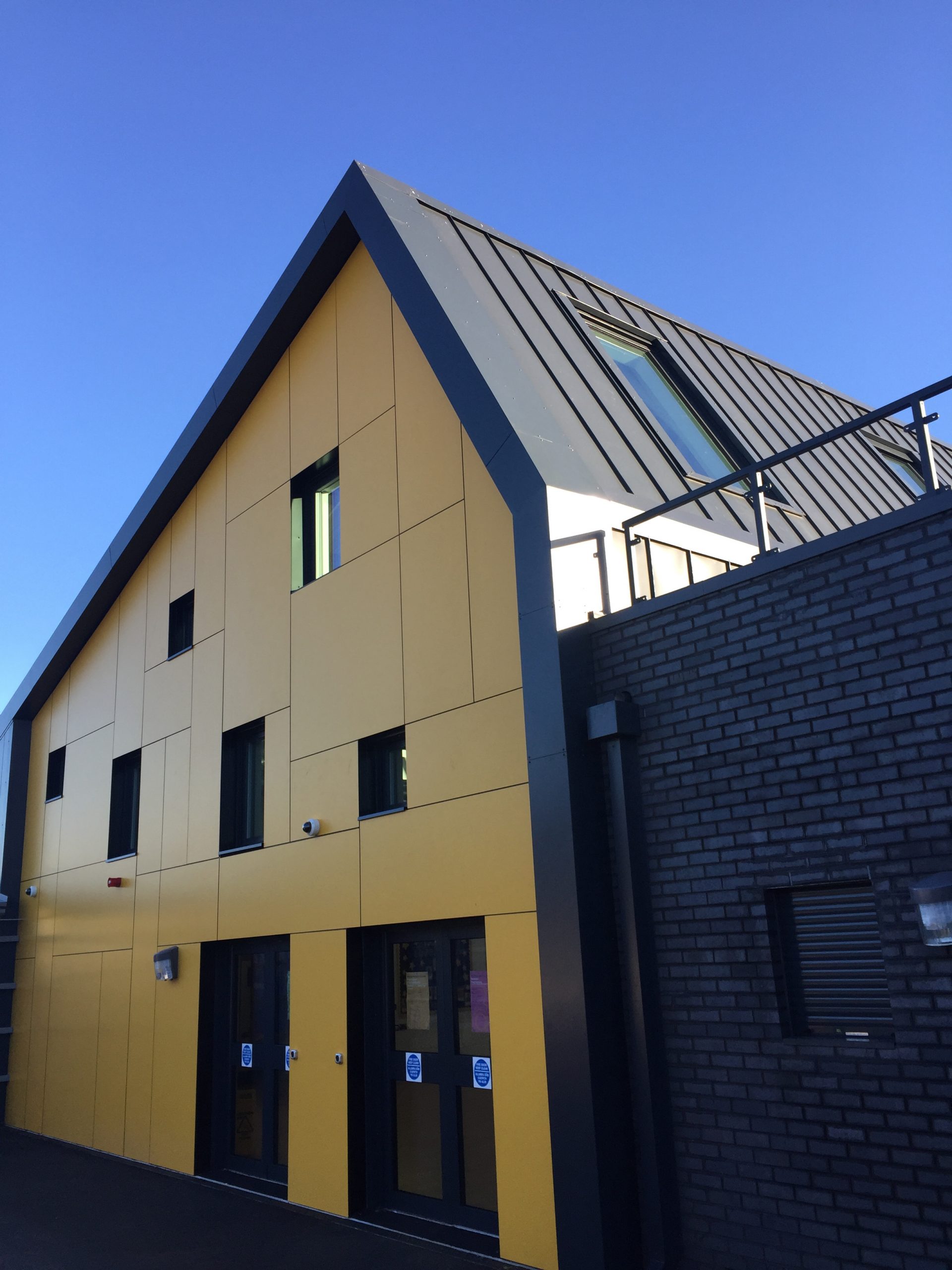 Adamsdown Primary School, Cardiff - Hall Elevation