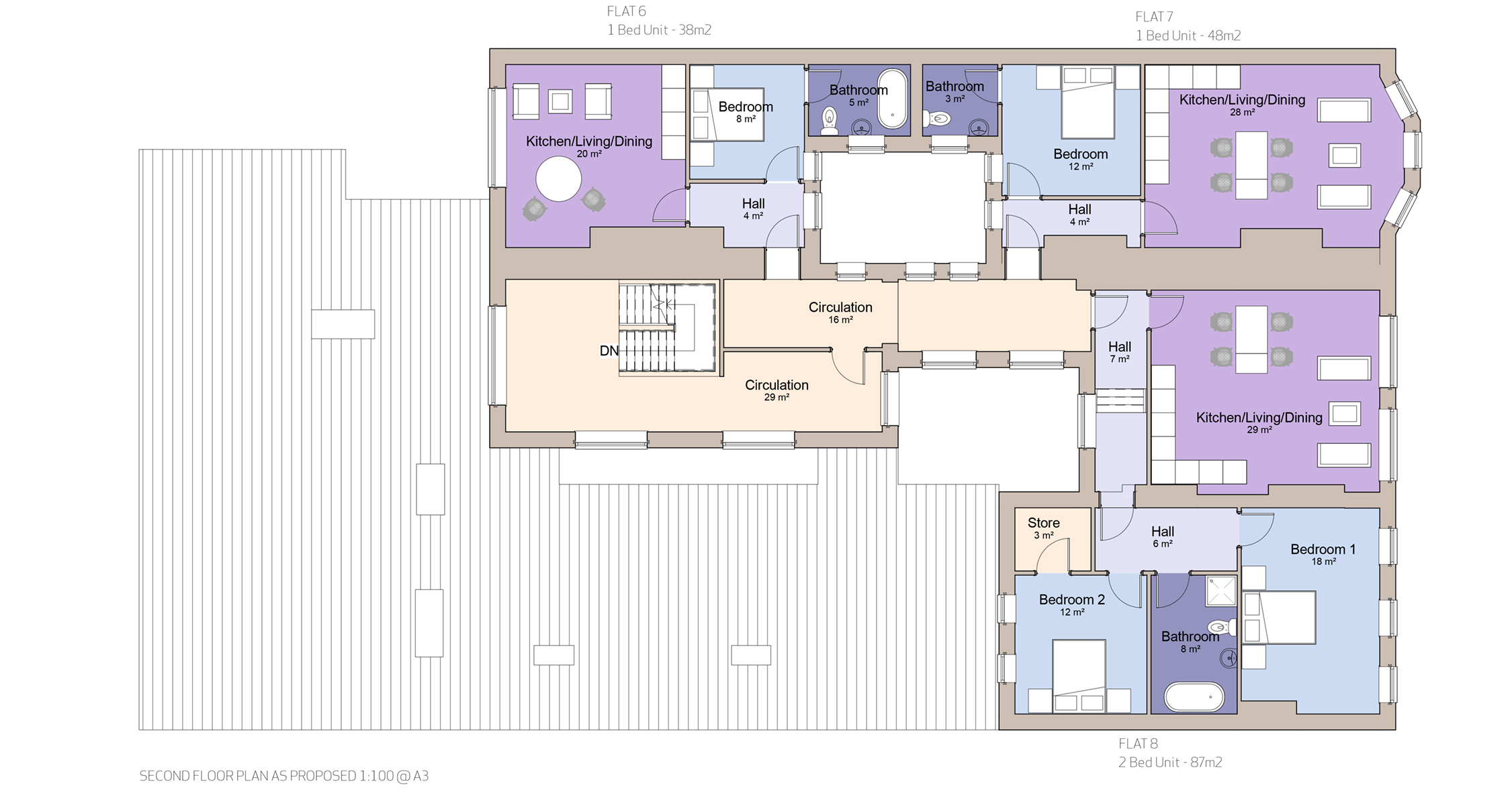 Residential Units, Commercial Street, Newport - 2nd Floor Apartment Plans