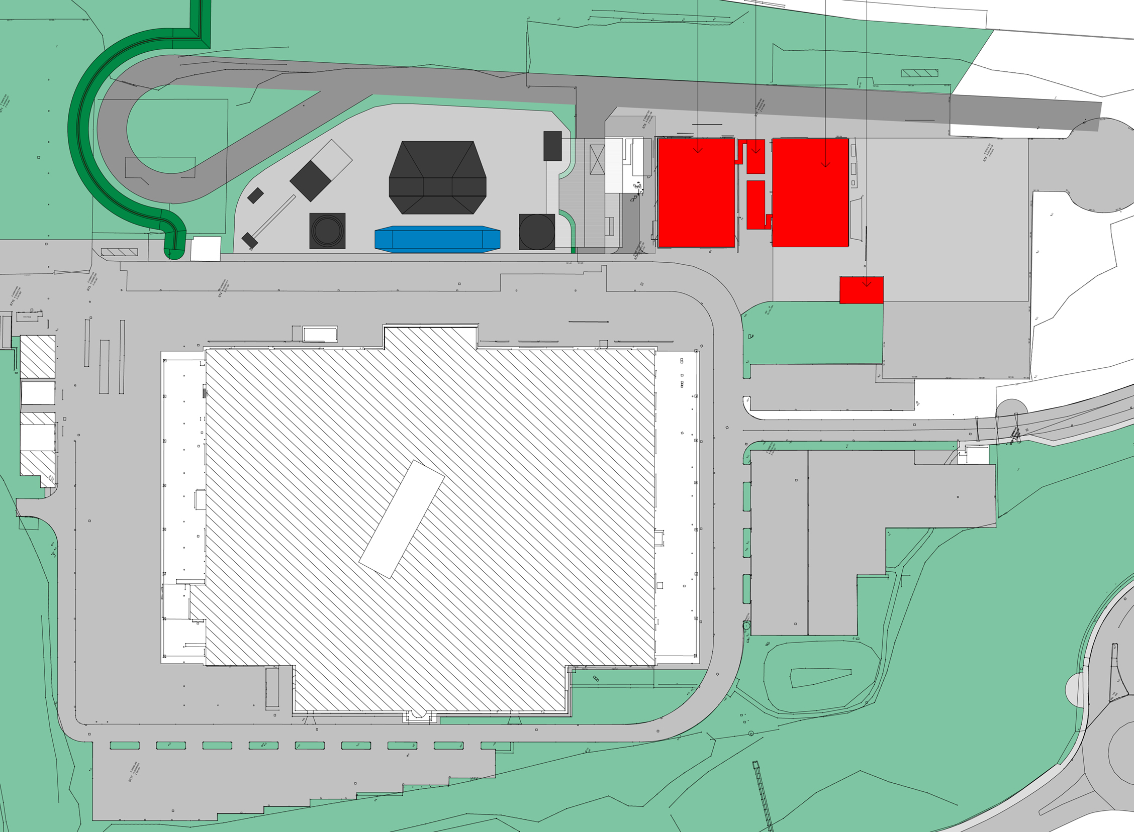 Assembly Facility for General Dynamics, Merthyr Tydfil, Wales - Site Plan